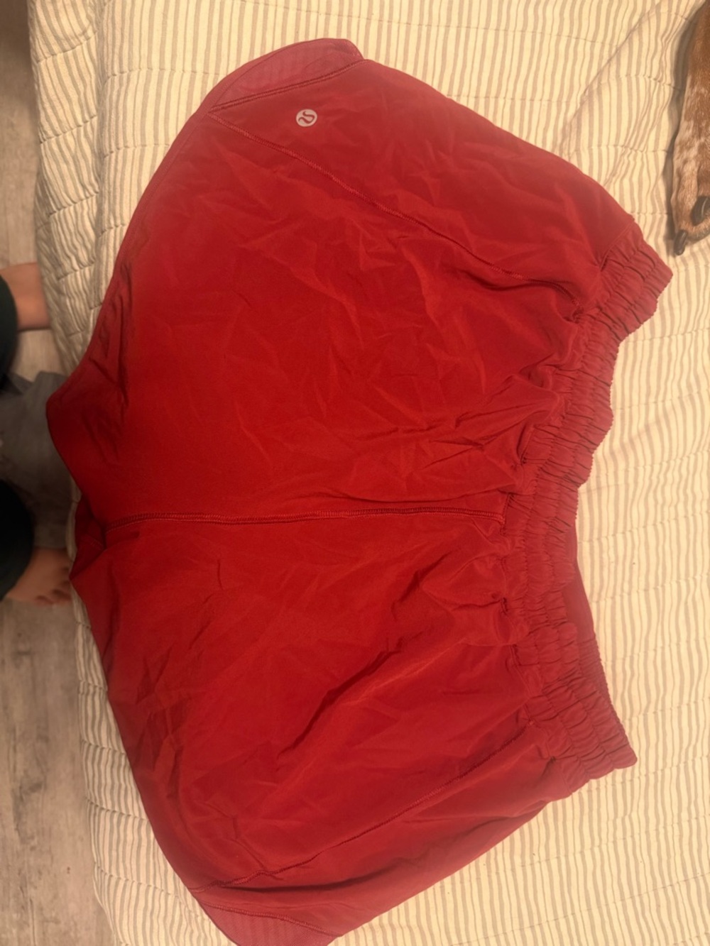 Lululemon Red Athletic Shorts